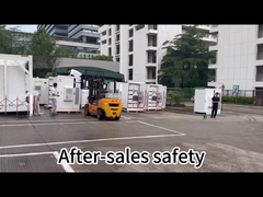 Sistem penyimpanan baterai lithium ion komersial dan industri 215kwh di luar Kabinet Koneksi Grid