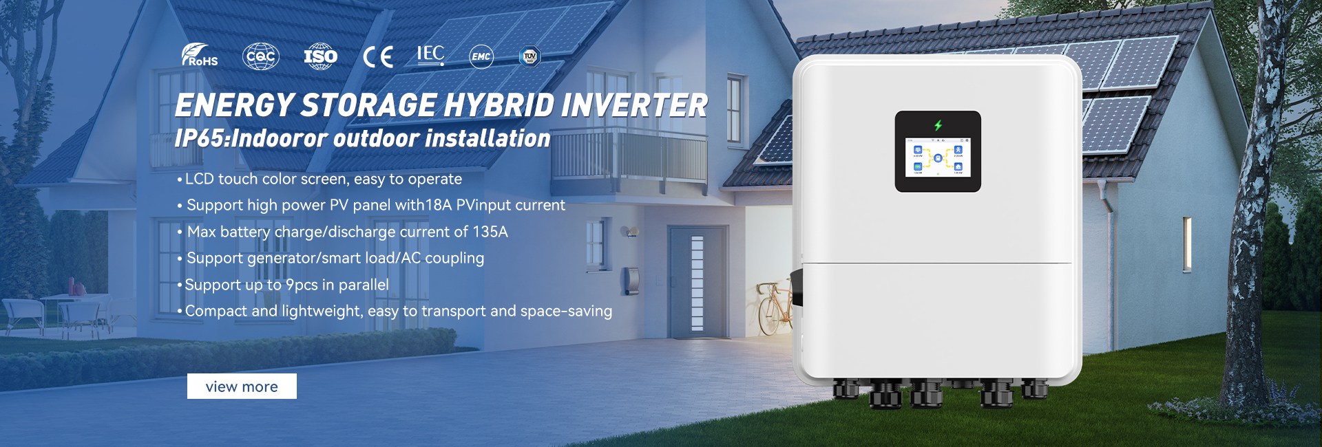 kualitas Off Grid Hybrid Solar Inverter pabrik