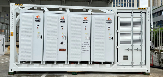 Self-contained Modular Container Battery Storage Pack 20ft remote monitoring control