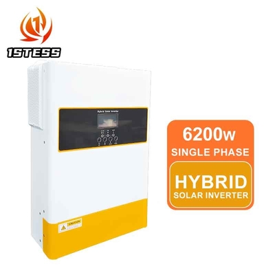 Tegangan output nominal 48V 120A MPPT Pure Sinus Wave Solar Hybrid Inverter 5.5KW 6.2KW