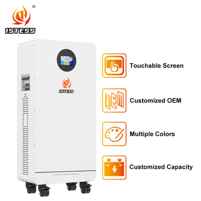 15.36Kwh Lifepo4 Baterai 51.2v 300Ah Roda-Model Baterai Sistem Penyimpanan Energi Rumah