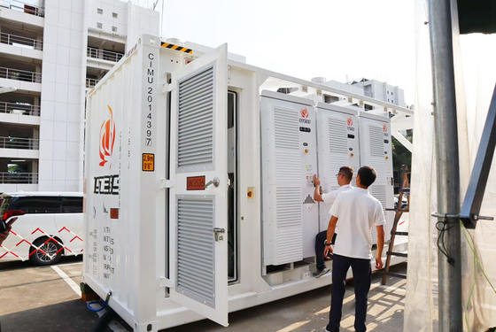 Kontainer baterai terintegrasi yang disesuaikan 1000kw 1000kwh 1mw 1mwh BEss Kontainer Sistem penyimpanan energi