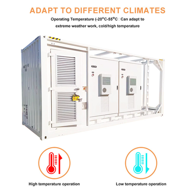 500kW 1MW Lithium Battery ESS Solar Energy Battery System Container 1 MWh 2 MWh Untuk komersial