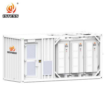 40ft Container Energy Storage System 500KWH 1MWH 2MWH Kapasitas Disesuaikan Baterai Surya Tegangan Tinggi