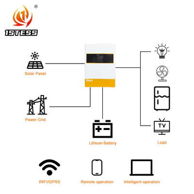 Pure Sinus Wave Hybrid Solar Inverter 6.2kW dengan MPPT Off Grid 48V