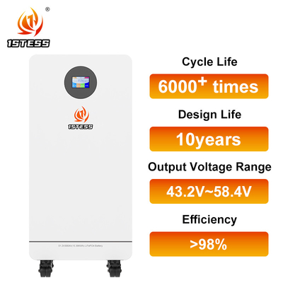 Baterai Lithium Solar 300Ah 15.36kWh Lifepo4 Baterai Mobile 51.2V Sistem Penyimpanan Energi Rumah -20°C Sampai 55°C