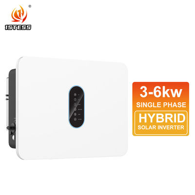 Inverter Surya Hibrida IP66 Fase Tunggal 360V 3kw 3.6kw 5kw 6kw Gelombang Sinus Murni On/Off Grid Dual MPPT 360V 4.6kw Inverter Surya