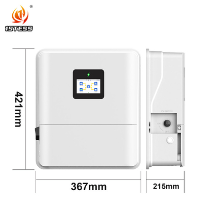 Inverter Hibrida Surya IP65 Fase Tunggal 48V 3kw 3.6kw 4.6kw On/Off Grid Gelombang Sinus Murni 48V 5kw 6kw Inverter Surya dengan MPPT