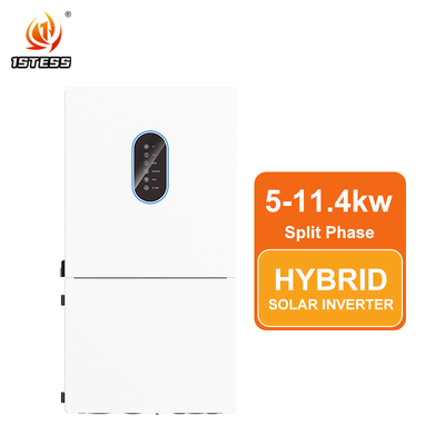 Inverter Surya Hibrida Efisiensi Tinggi 5-11kW Split Phase Cadangan Baterai 48V Bersertifikasi UL1741SB