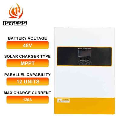 6.2kW Tegangan Tinggi Solar Inverter Single Phase 48V Baterai MPPT Pure Sinus Wave Off Grid