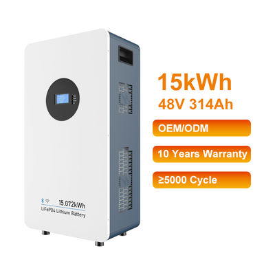 Sistem Penyimpanan Energi Rumah All-in-One yang Aman dan Andal dengan Paket Baterai Lithium Lifepo4 48V 314Ah 15kwh untuk Daya Cadangan