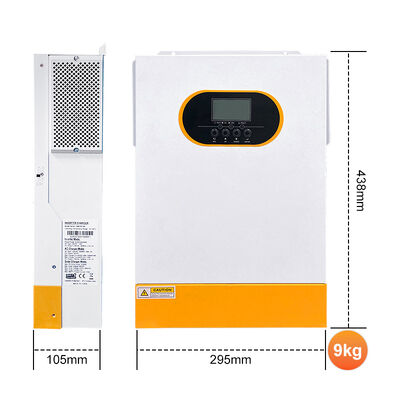 Hybrid Solar Inverter Single Phase Off Grid 24V 48V 3.5kw 5.5kw 6.2kw Pure Sine Wave MPPT RS485 Lithium Kompatibel