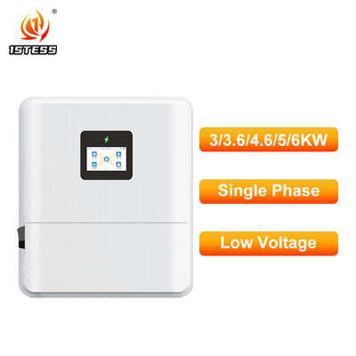 Pure Sine Wave 48V Off Grid Hybrid Solar Inverter 3kw 3.6kw 4.6kw 5kw 6kw Single Phase dengan Tegangan PV MPPT Tinggi 550V