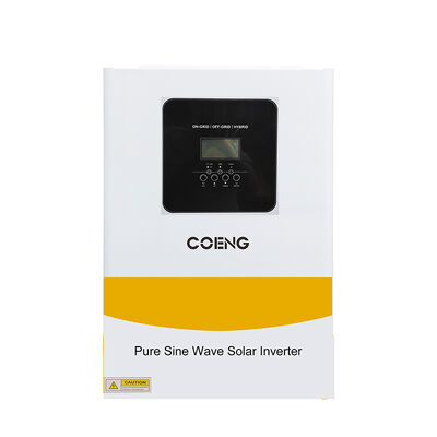 Inverter Surya Hibrida 48V 6.2kW Satu Fasa Gelombang Sinus Murni Off Grid Inverter Surya MPPT Operasi Paralel hingga 12 Unit