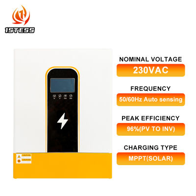 Inverter Surya Hibrida 48V 8.5kw 11kw Fase Tunggal Off Grid Pure Sine Wave dengan Dual MPPT Efisiensi Tinggi