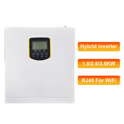 3500W 24V Pure Sinus Wave Solar Inverter MPPT 500Vdc Input Single Phase Off Grid dengan baterai Bangun untuk kabin
