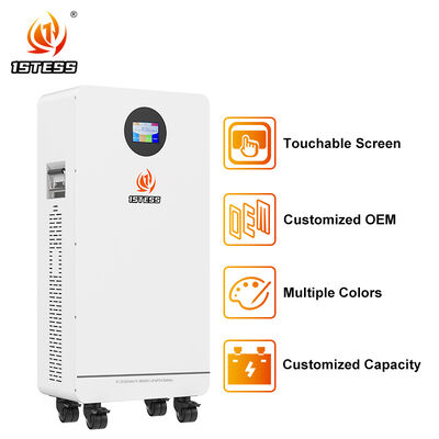 Home Backup Storage 51.2V 300Ah LiFePO4 15.36kWh 6000 Siklus 98 Efisiensi Aman andal
