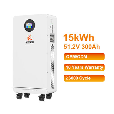 Smart Home Storage Power 300Ah Kapasitas 15.36kWh Layar sentuh Real-time Monitor Aman Dilindungi
